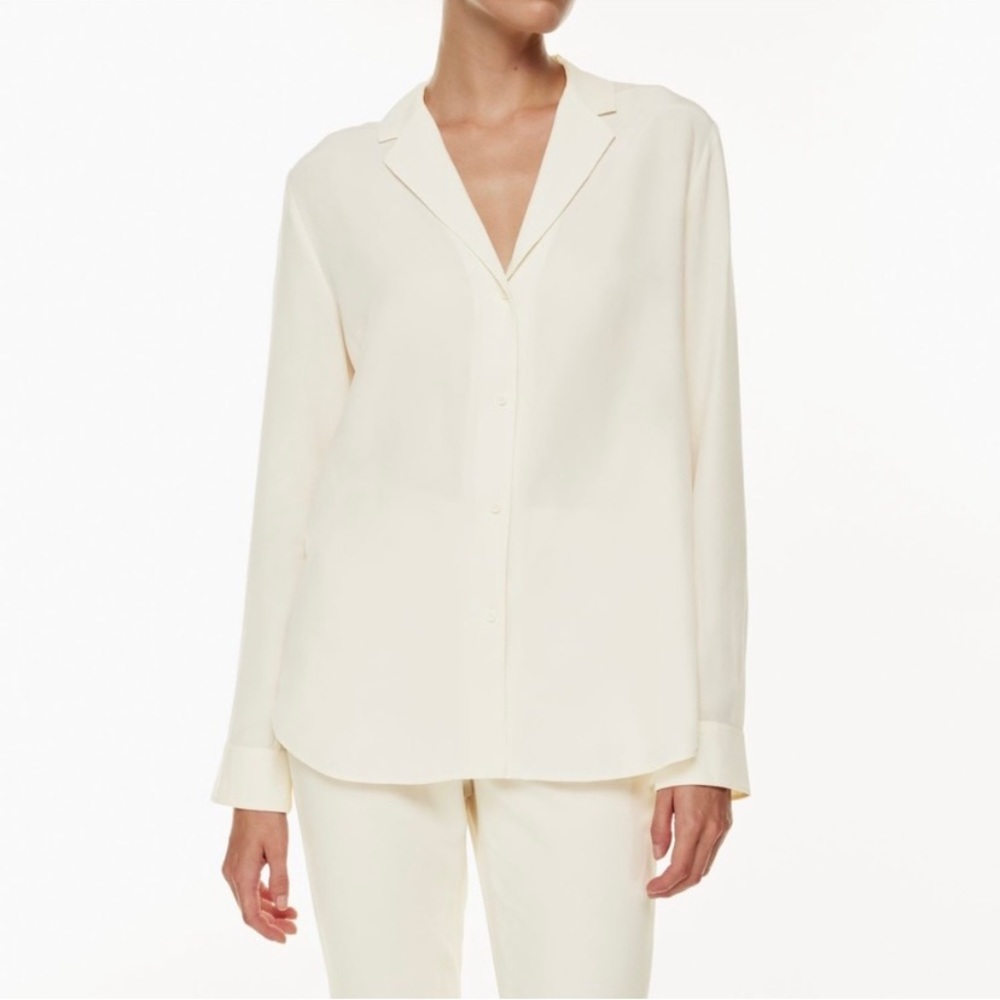 Babaton Monocle Blouse size small color light birch